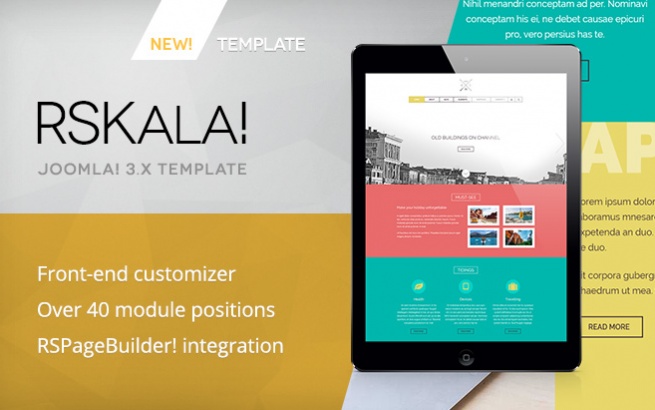 Joomla Template: RSKala! Responsive Template for Joomla! 3.x