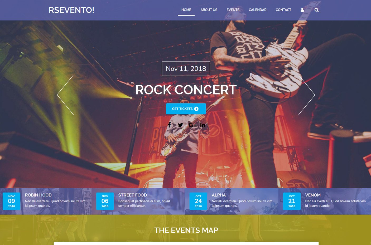 Joomla Template: RSEvento! 2.0