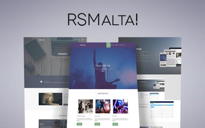 Joomla Template: RSMalta! Joomla! 3 Responsive Template