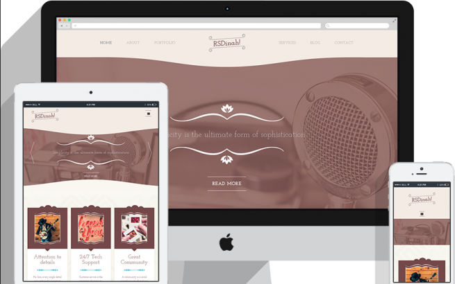 Joomla Template: RSDinah! Responsive Template for Joomla! 2.5 and 3.x