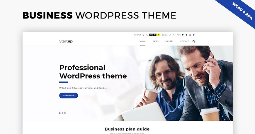 Wordpress Theme: Business WCAG & ADA WordPress theme