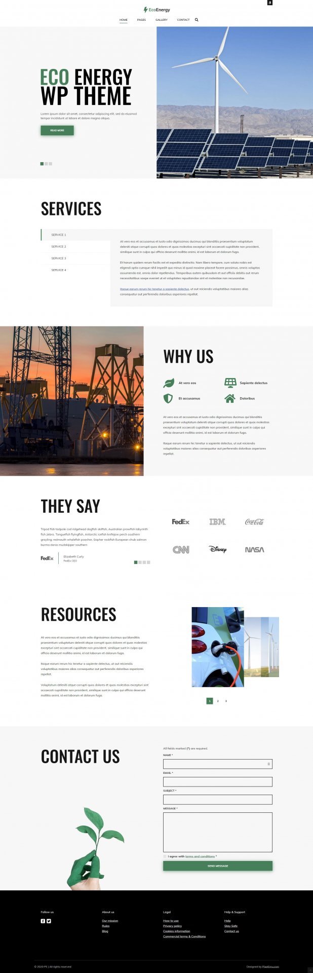 Wordpress Theme: Eco Energy