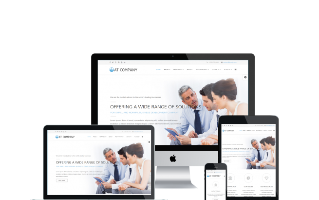 Joomla Template: AT Company – Premium Business / Company Joomla template