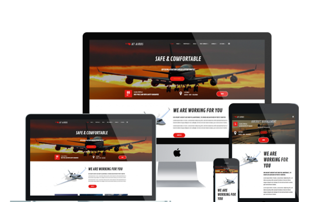 Joomla Template: AT Airus - Free Responsive Private Airline Joomla template