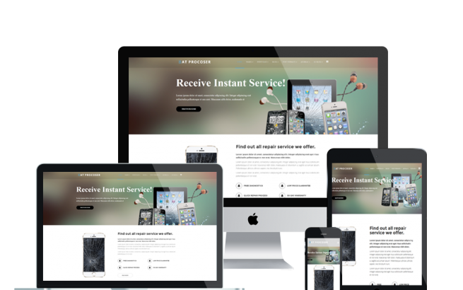 Joomla Template: AT PROCOSER ONEPAGE - FREE MOBILE COMPUTER REPAIR ONEPAGE JOOMLA TEMPLATE.