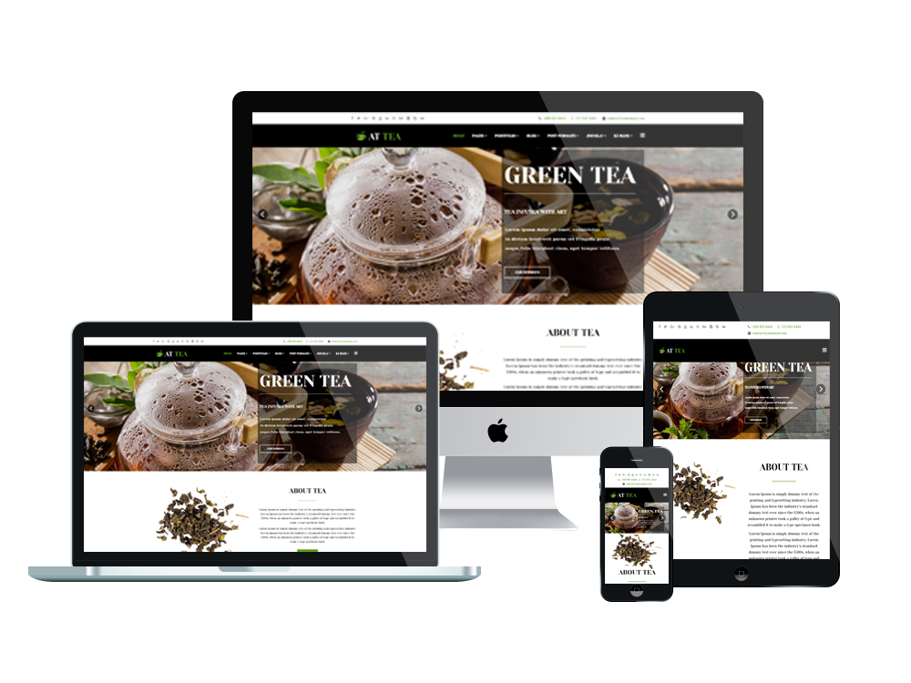 Joomla Template: AT Tea – Free Responsive Tea Website template