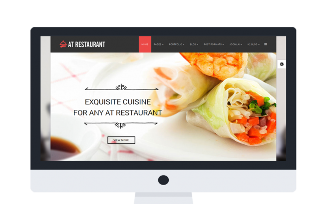 Joomla Template: AT Restaurant Onepage – Food Order /Joomla Template