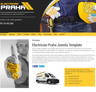 Joomla Template: Praha Electrician