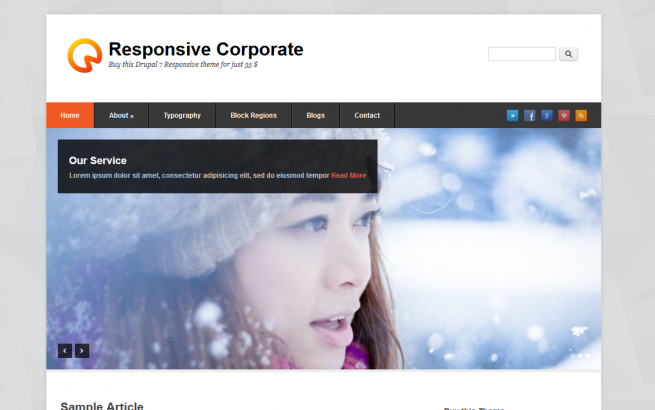 Drupal Theme: Responsive Corporate