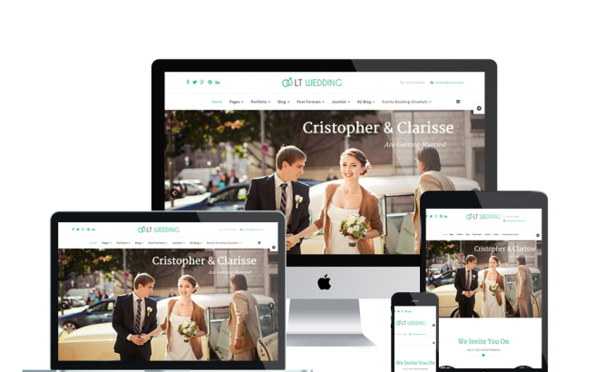 Joomla Template: LT Wedding – Wedding Planner Joomla template