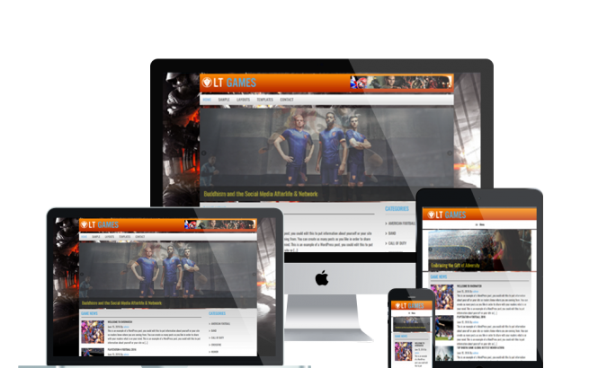 Wordpress Theme: LT Games – Free Responsive Magazine / News Games WordPress theme
