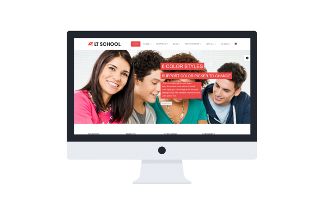 Joomla Template: LT School Onepage – Single Education Onepage Joomla template