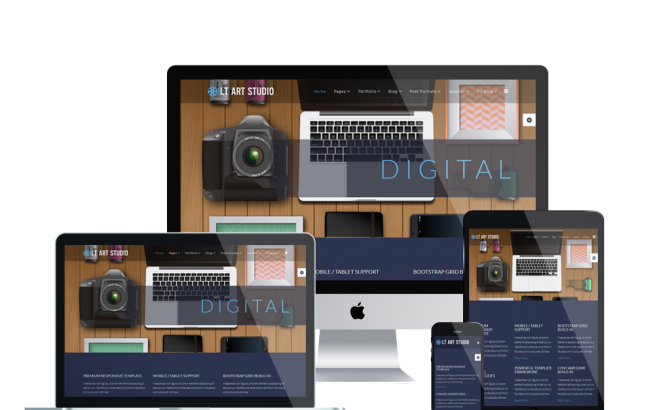 Joomla Template: LT Art Studio – Creative Design / Art Studio Joomla template