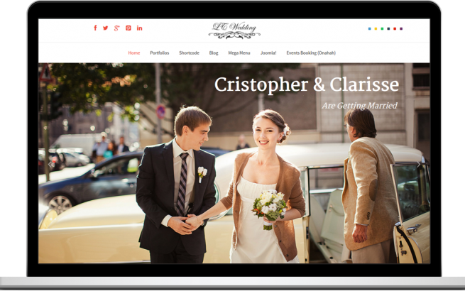 Joomla Template: LT Wedding – Free Responsive Wedding Onepage Joomla template