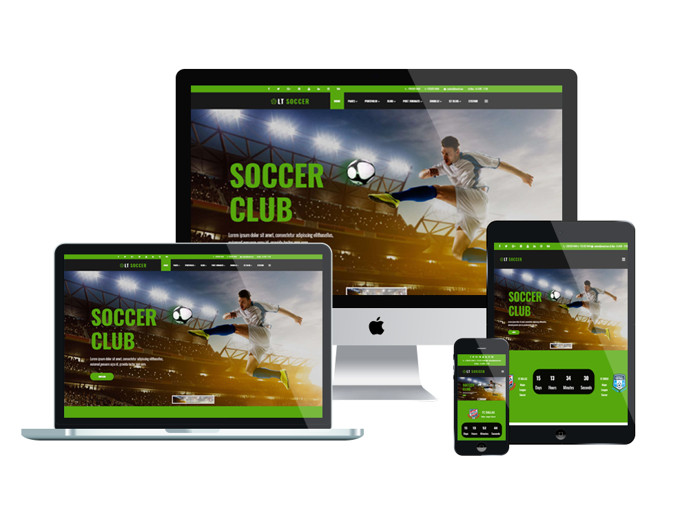 Joomla Template: LT Soccer - Premium Private Joomla Soccer theme
