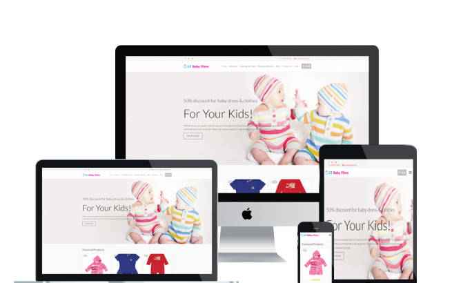 Wordpress Theme: LT Baby Shop – Free Responsive Kids / Baby Store WordPress Theme