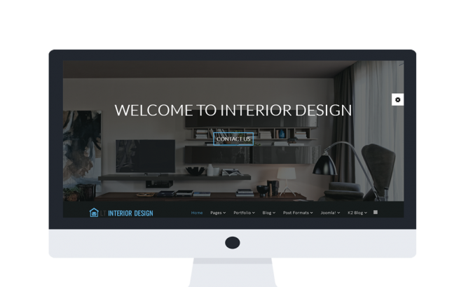 Joomla Template: LT Interior Design Onepage – Single Furniture / Interior Design Onepage Joomla template