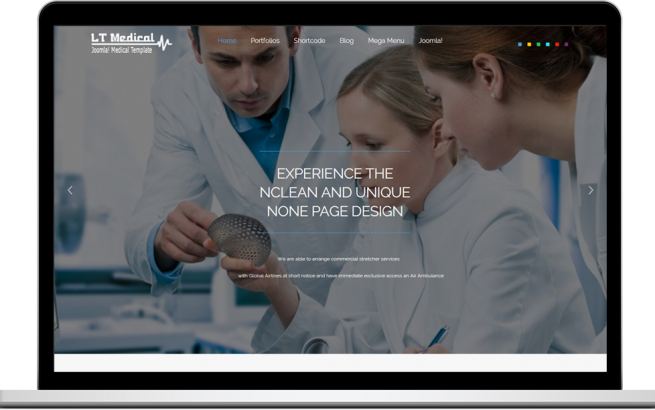 Joomla Template: LT Medical – Free One Page Responsive Hospital / Medical Joomla template