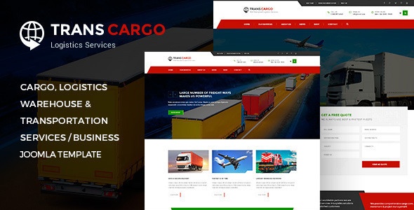 Joomla Template: TransCargo - Transport & Logistics Joomla Template