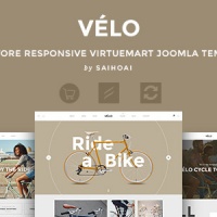Joomla Premium Template - Velo - Bike Store Responsive VirtueMart Template