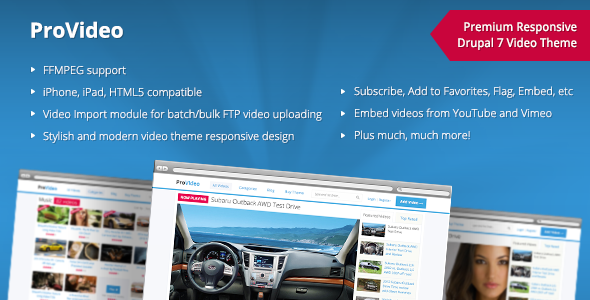 Drupal Theme: ProVideo