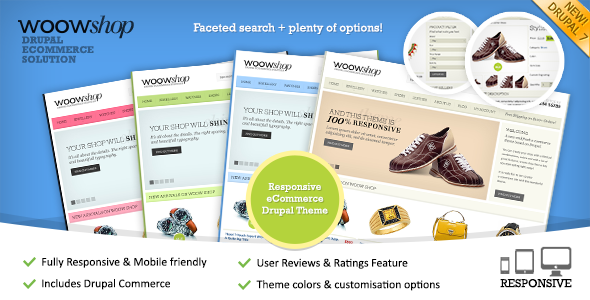 Drupal Theme: WoowShop