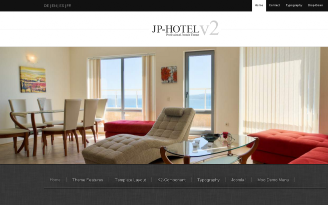 Joomla Template: Joomla Templates Hotel v2