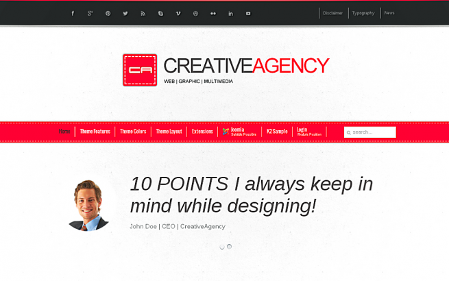 Joomla Template: Creative Agency