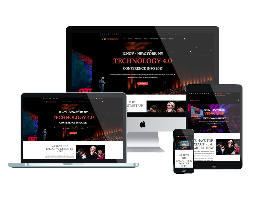 Joomla Template: ET Conference – Free Responsive Conference Website template