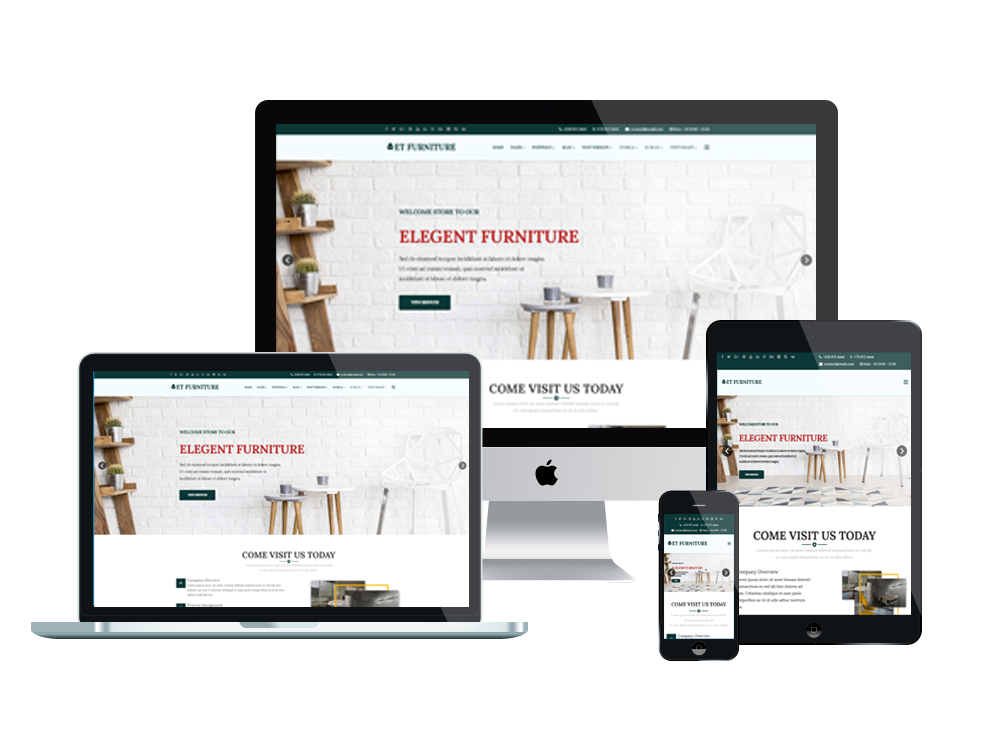 Joomla Template: ET Furniture – Free Responsive Furniture Website Templates