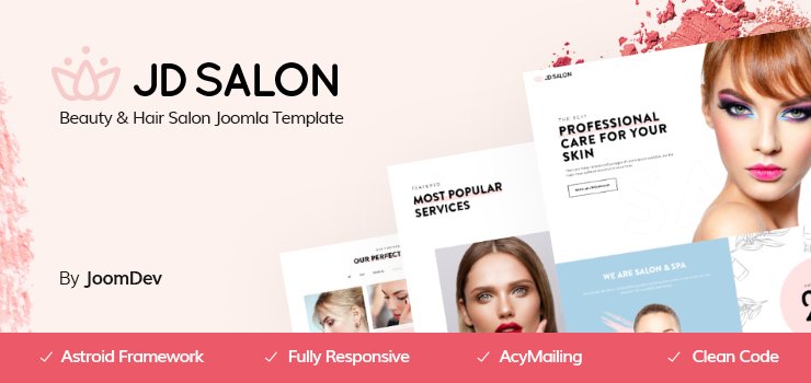 Joomla Template: JD Salon - Joomla Template for Beauty, Spa & Hair Salon