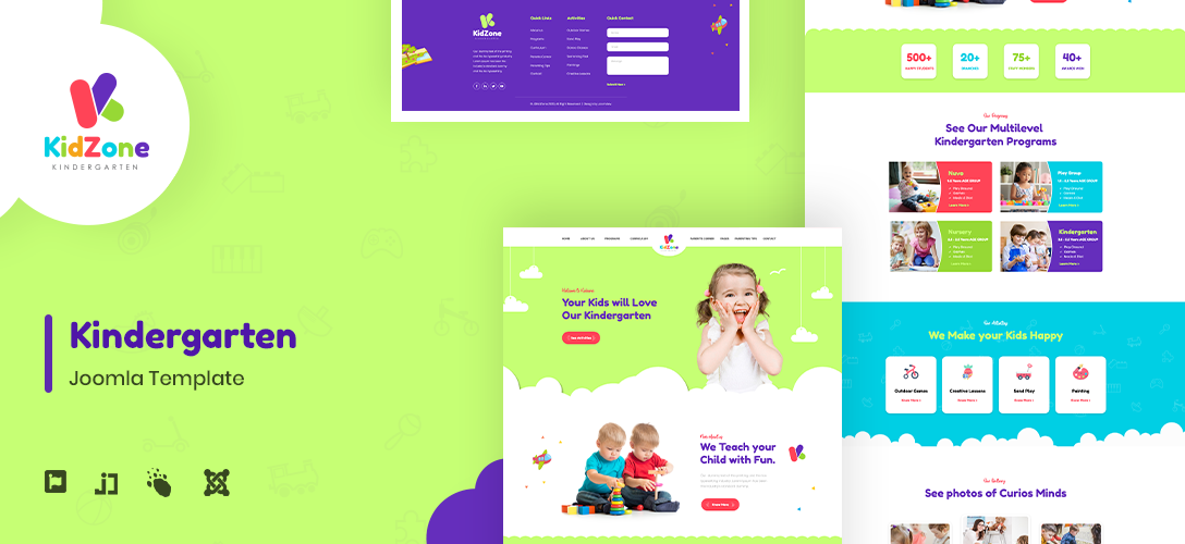 Joomla Template: JD KidZone - Kindergarten & Pre-school Joomla Template