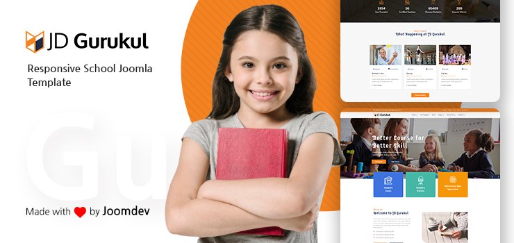 Joomla Template: JD Gurukul - Responsive Joomla Template For School Websites
