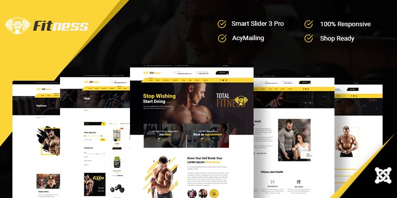 Joomla Template: JD Fitness - Best Gym & Fitness Joomla Template