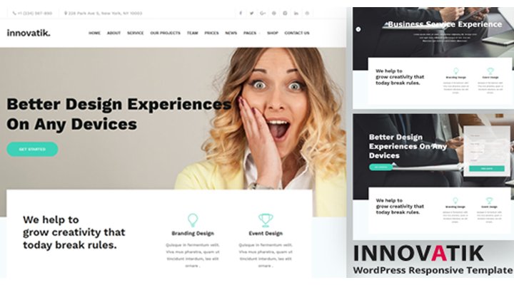 Wordpress Theme: Innovatik - Corporate WordPress Theme