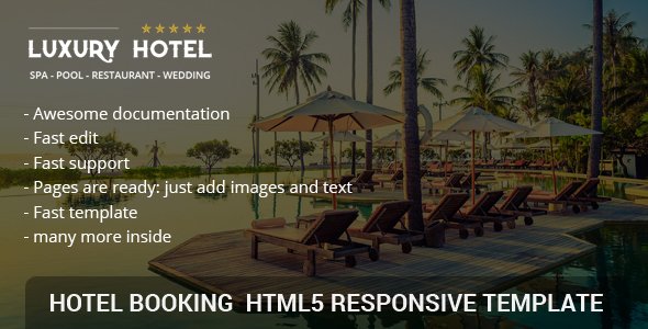 Joomla Template: Hotel - Booking - Resort - Spa & Restaurant + RTL template