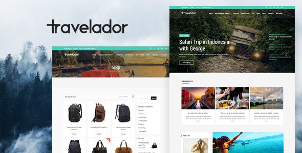 Wordpress Theme: Travelador - WordPress Blog & Shop Theme