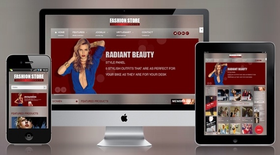 Joomla Template: SJ Fashion Store - Great Joomla template for fashion store