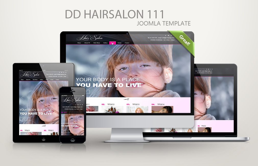 Joomla Template: DD HairSalon 111