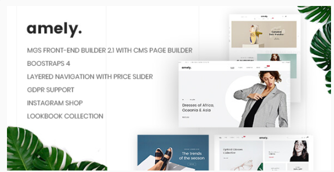 Magento Template: Amely – Clean & Modern Magento 2 Theme