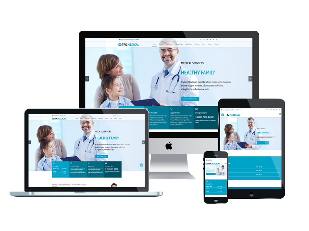 Wordpress Theme: TPG Medical – Free Medical WordPress theme