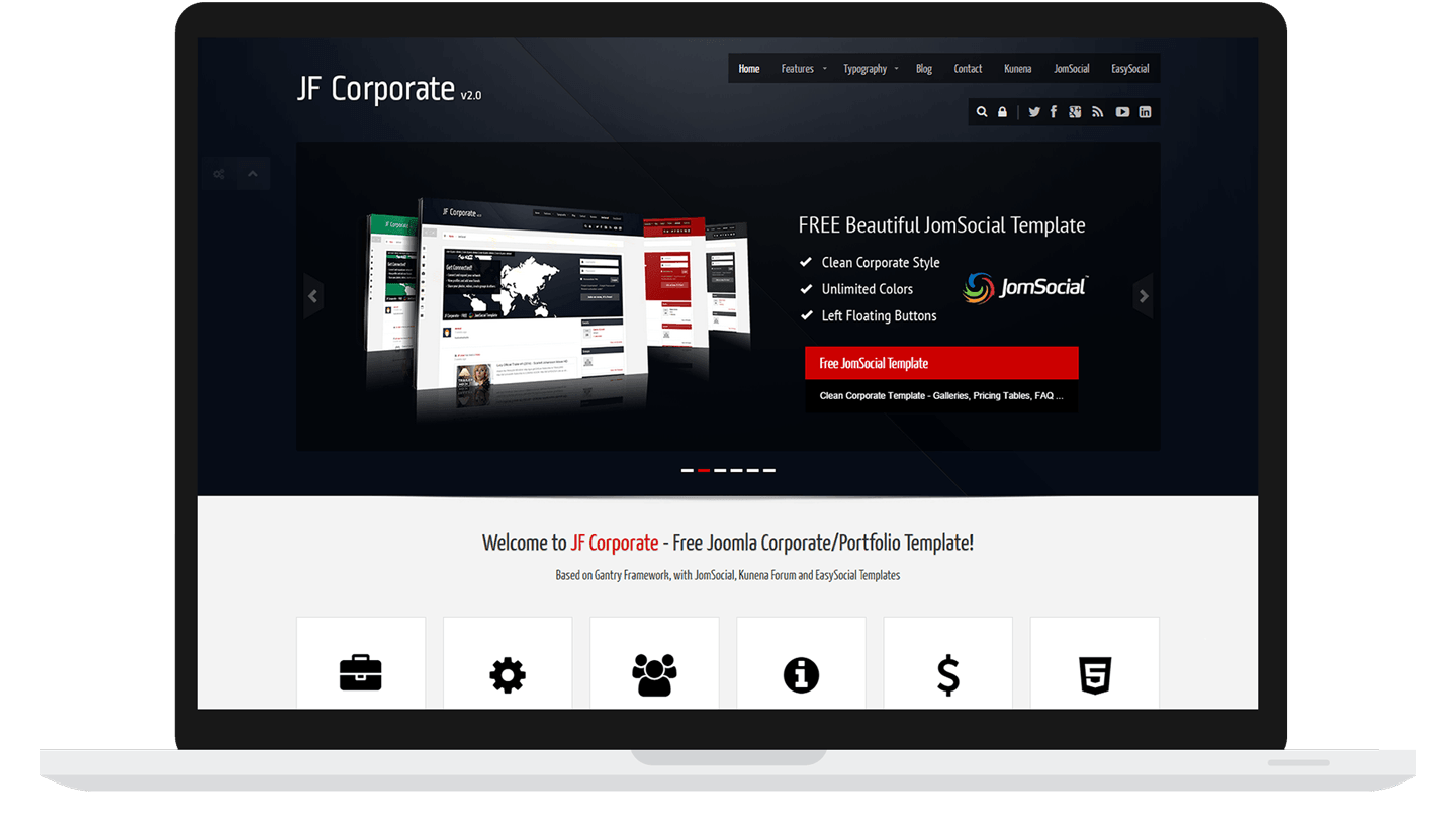 Joomla Template: JF Corporate