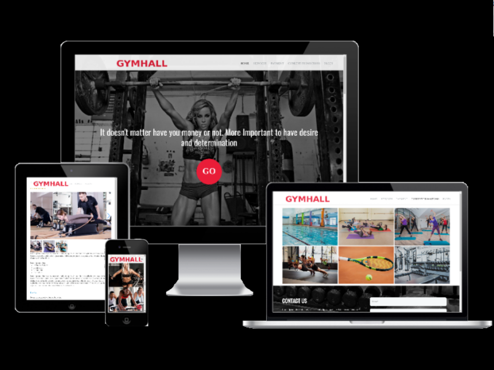 Joomla Template: Gym Hall - Joomla Sport template