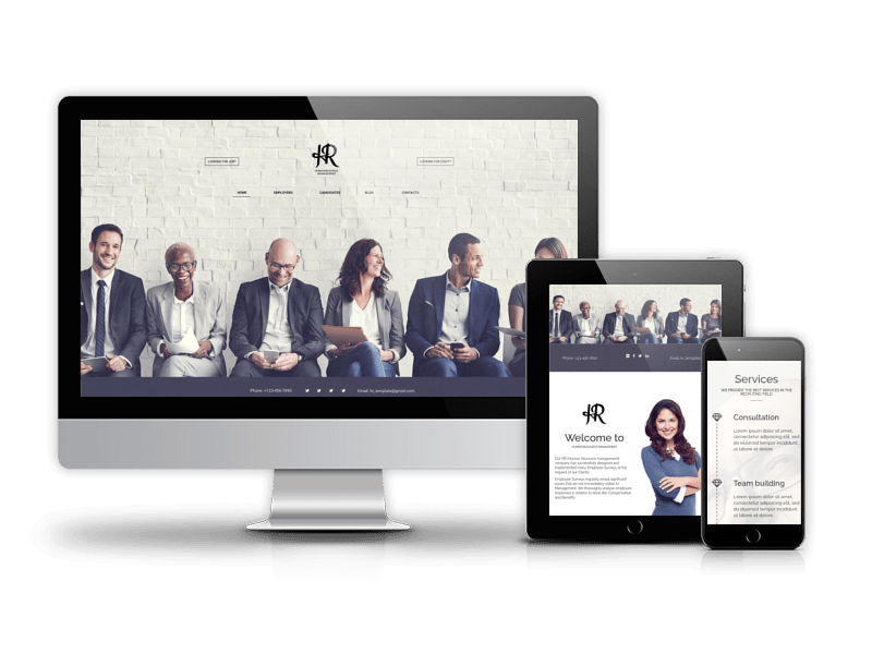 Joomla Template: Human Resource Management - Joomla recruitment template