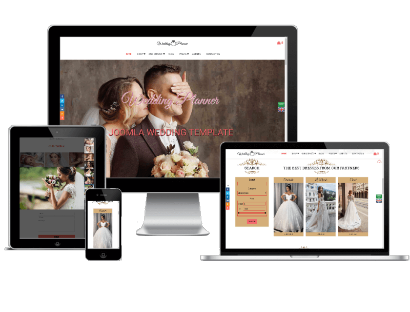 Joomla Template: Wedding Planner - Wedding Joomla template