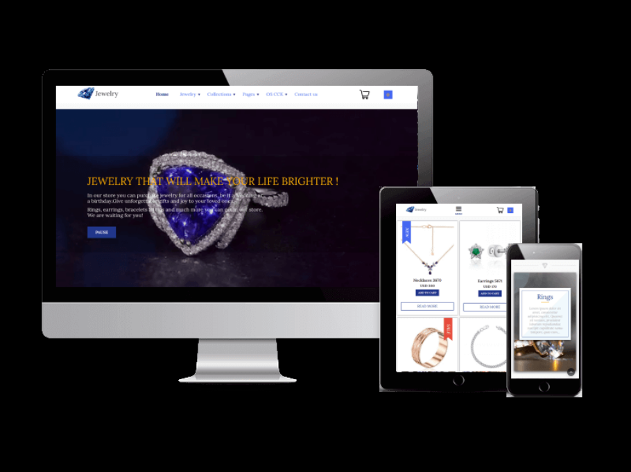 Joomla Template: Jewelry - Joomla eCommerce template