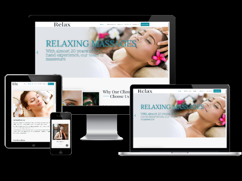 Joomla Template: Relax - Create Beauty Salon Site